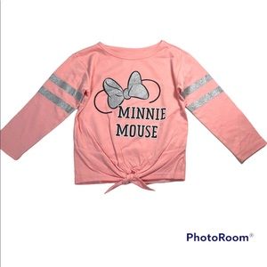 NWOT Minnie Mouse Waist Tie Drop Shoulder Tee Size 3T